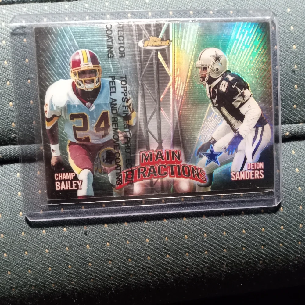 Deion Sanders + Champ Bailey (rc) Topps Finest 